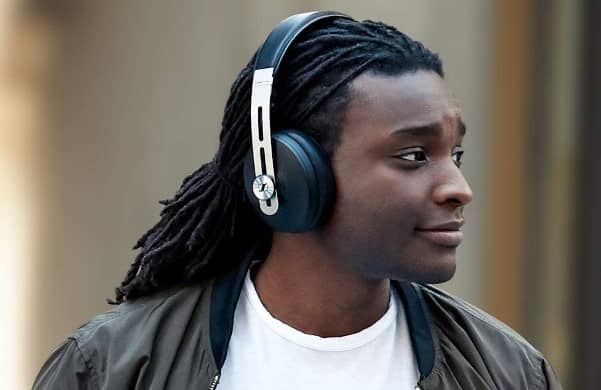 Man wearing headphones