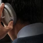 Man wearing headphones